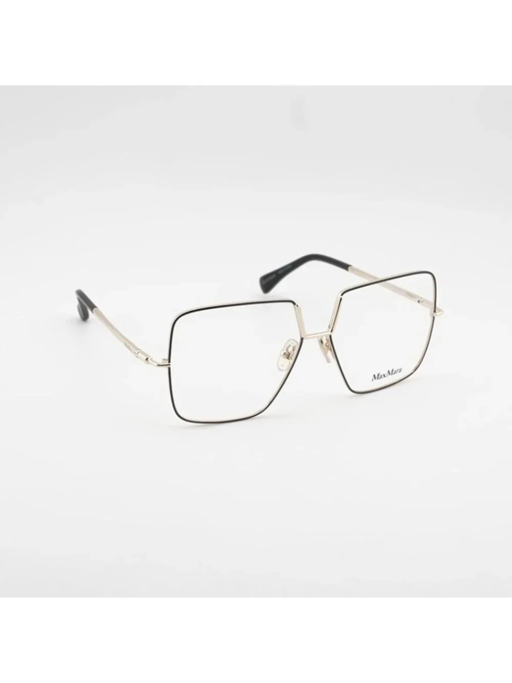 Max Mara MM5120 001 Eyeglasses Black / Gold 55mm Butterfly Frame